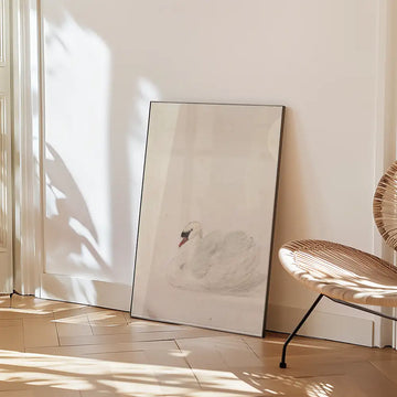 Zwaan — poster in an example room arrangement; frame not included