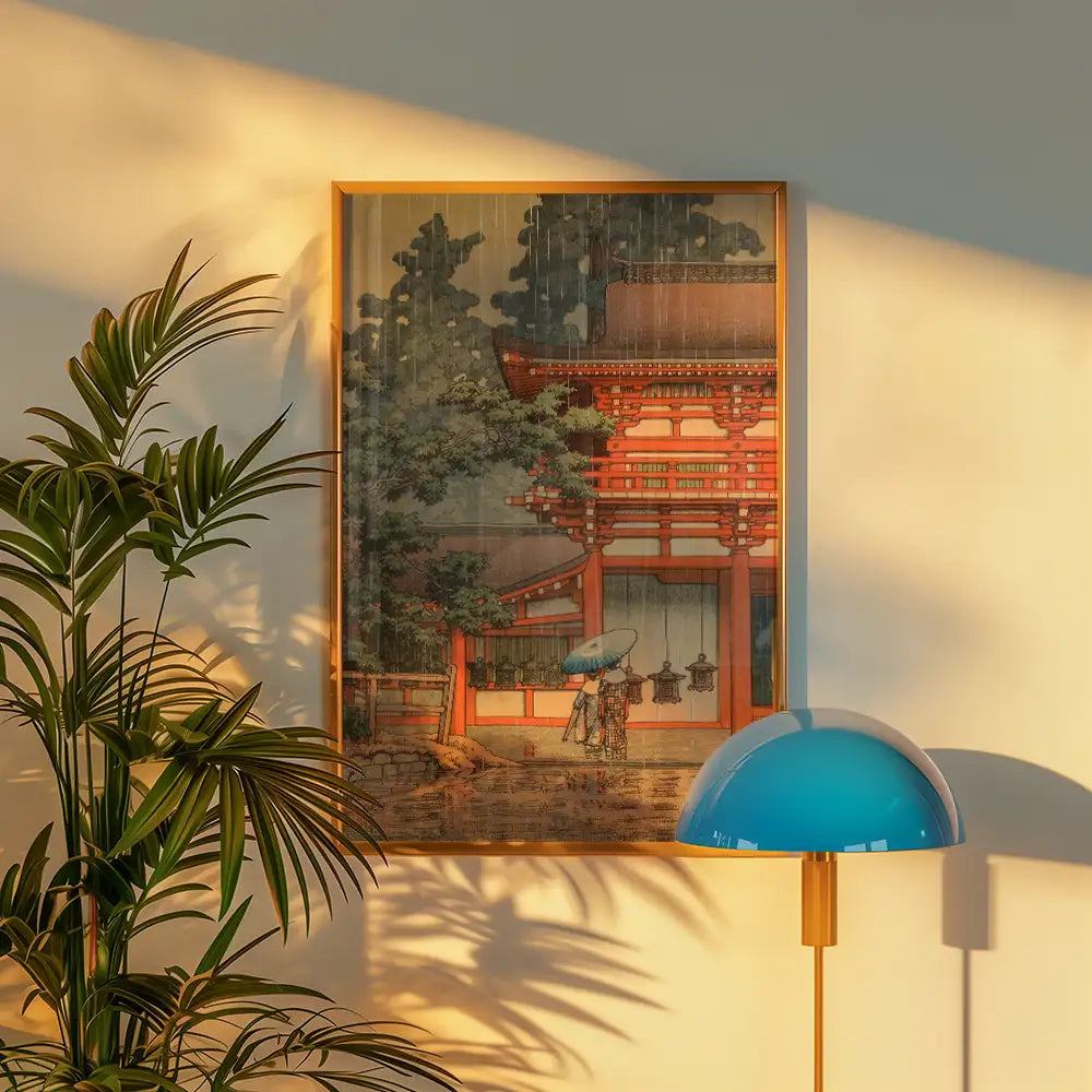 Santuario Kasuga en Nara — póster en una ambientación de ejemplo; marco no incluido