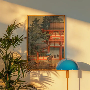 Santuario Kasuga en Nara — póster en una ambientación de ejemplo; marco no incluido