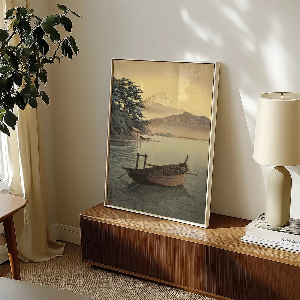 Playa de Nagahama en Mito — póster en una ambientación de ejemplo; marco no incluido