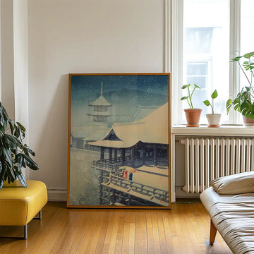 Nieve de Primavera, Templo Kiyomizu — póster en una ambientación de ejemplo; marco no incluido