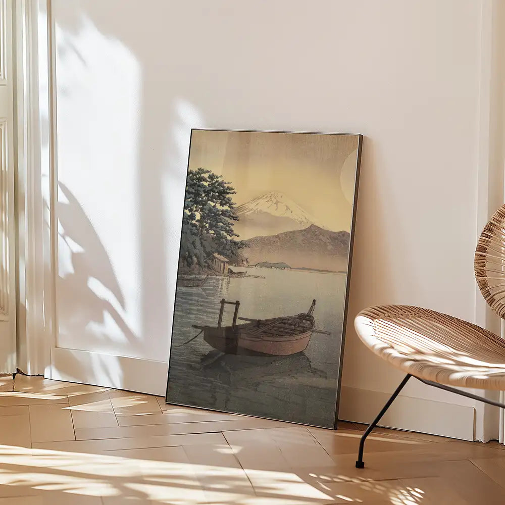Playa de Nagahama en Mito — póster en una ambientación de ejemplo; marco no incluido