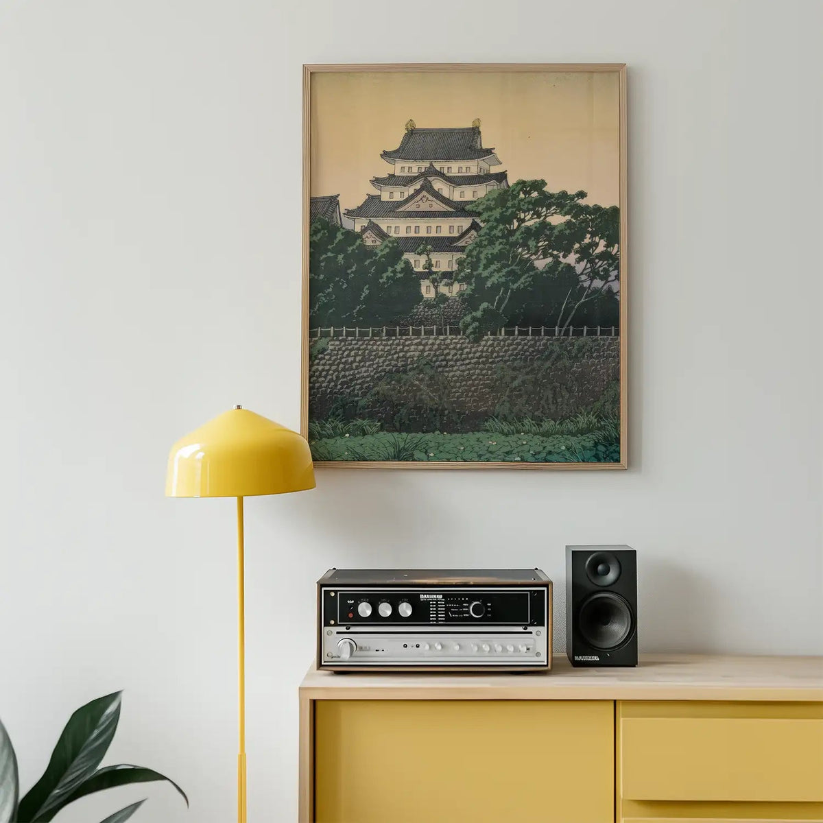 Castillo de Nagoya — póster en una ambientación de ejemplo; marco no incluido