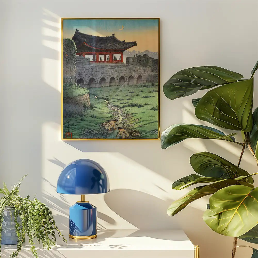 Antigua Puerta de Suigen, Corea — póster en una ambientación de ejemplo; marco no incluido