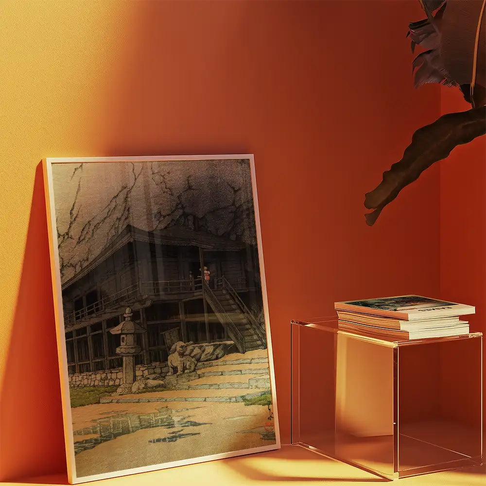Tatsuyakutsu, Hiraizumi — póster en una ambientación de ejemplo; marco no incluido