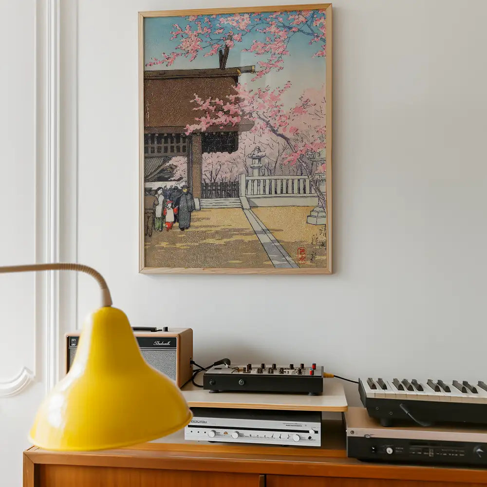 Santuario Yasukuni — póster en una ambientación de ejemplo; marco no incluido