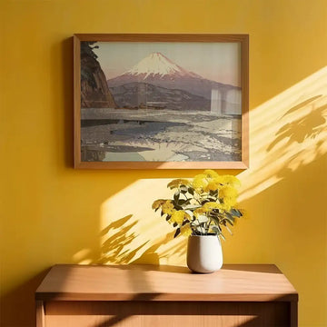 Monte Fuji desde Okitsu — póster en una ambientación de ejemplo; marco no incluido