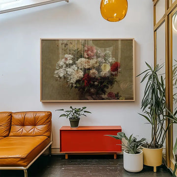 Flores de Verano — póster en una ambientación de ejemplo; marco no incluido