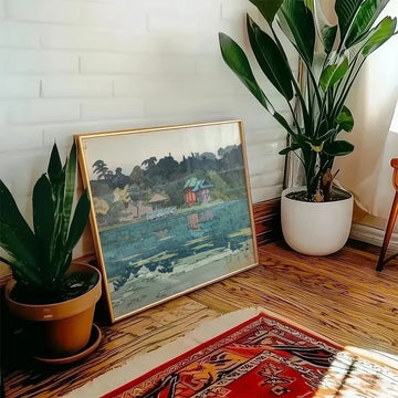 Sakujii — póster en una ambientación de ejemplo; marco no incluido