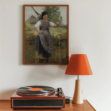 The Bohemian Peasant Girl — poster in an example room arrangement; frame not included