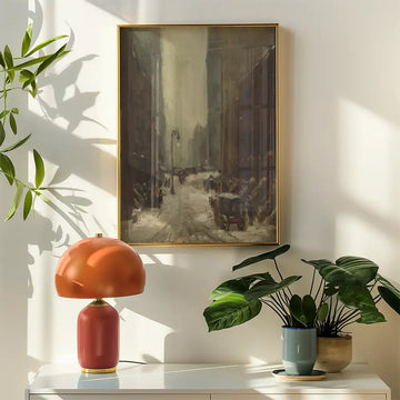 Snow in New York — poster in an example room arrangement; frame not included