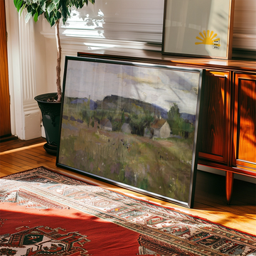 Landskap fra Bærum — póster en una ambientación de ejemplo; marco no incluido