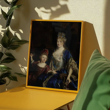 Retrato de Catherine Coustard — póster en una ambientación de ejemplo; marco no incluido