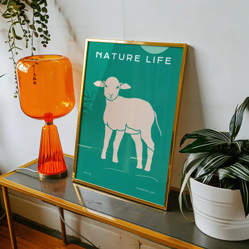 Gentle Lamb by Unknown Artist - Art Print Mockup 2