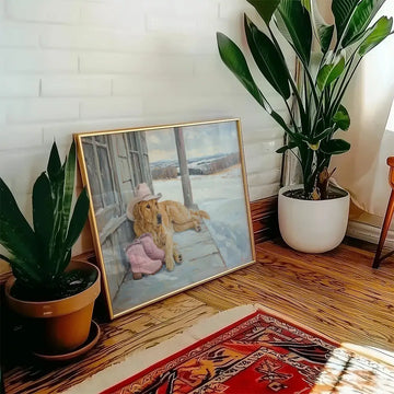 Goldie — poster in an example room arrangement; frame not included