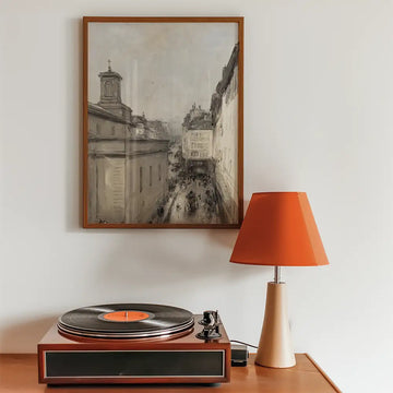 Vista de Notre Dame de Lorette — póster en una ambientación de ejemplo; marco no incluido