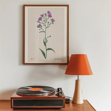 Purple Asters by Unknown Artist - Art Print Mockup 2