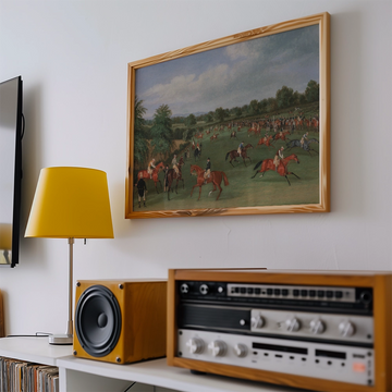 Carreras de Epsom, preparándose para la salida — póster en una ambientación de ejemplo; marco no incluido