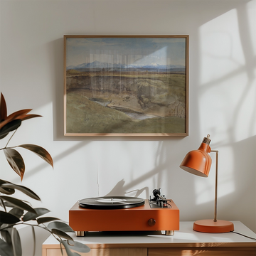 Paisaje cerca de Roma — póster en una ambientación de ejemplo; marco no incluido