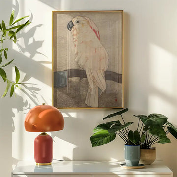 Obatan Parrot — poster in an example room arrangement; frame not included