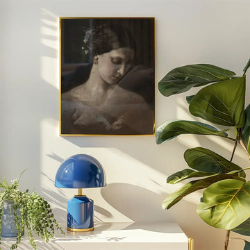 Retrato de una Mujer — póster en una ambientación de ejemplo; marco no incluido