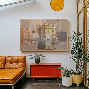 Golden Temple In Amritsar — poster in an example room arrangement; frame not included