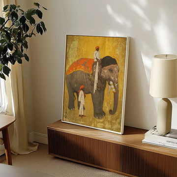 Éléphant (éléphant seul) — affiche dans une mise en scène d’exemple ; cadre non inclus