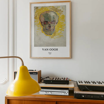 Schädel (Vorderansicht) – Poster in einem Beispiel-Arrangement; Rahmen nicht im Lieferumfang