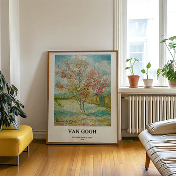 Der Rosa Pfirsichbaum – Poster in einem Beispiel-Arrangement; Rahmen nicht im Lieferumfang
