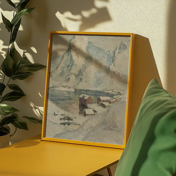 Día de Primavera Ártico, Estudio del Norte de Noruega — póster en una ambientación de ejemplo; marco no incluido