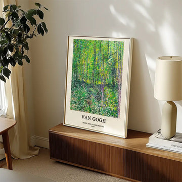 Arbres et sous-bois — affiche dans une mise en scène d’exemple ; cadre non inclus