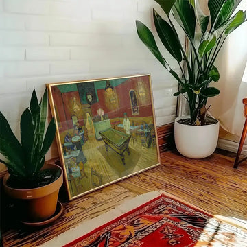 Das Nachtcafé – Poster in einem Beispiel-Arrangement; Rahmen nicht im Lieferumfang