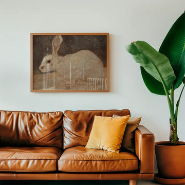 White Rabbit — poster in an example room arrangement; frame not included