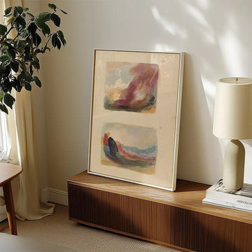 Landscape Color Wash, Titian — poster in an example room arrangement; frame not included