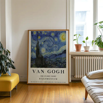 Die Sternennacht – Poster in einem Beispiel-Arrangement; Rahmen nicht im Lieferumfang