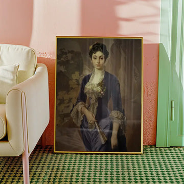 Retrato de la Princesa Maria G. Rayevskaya — póster en una ambientación de ejemplo; marco no incluido