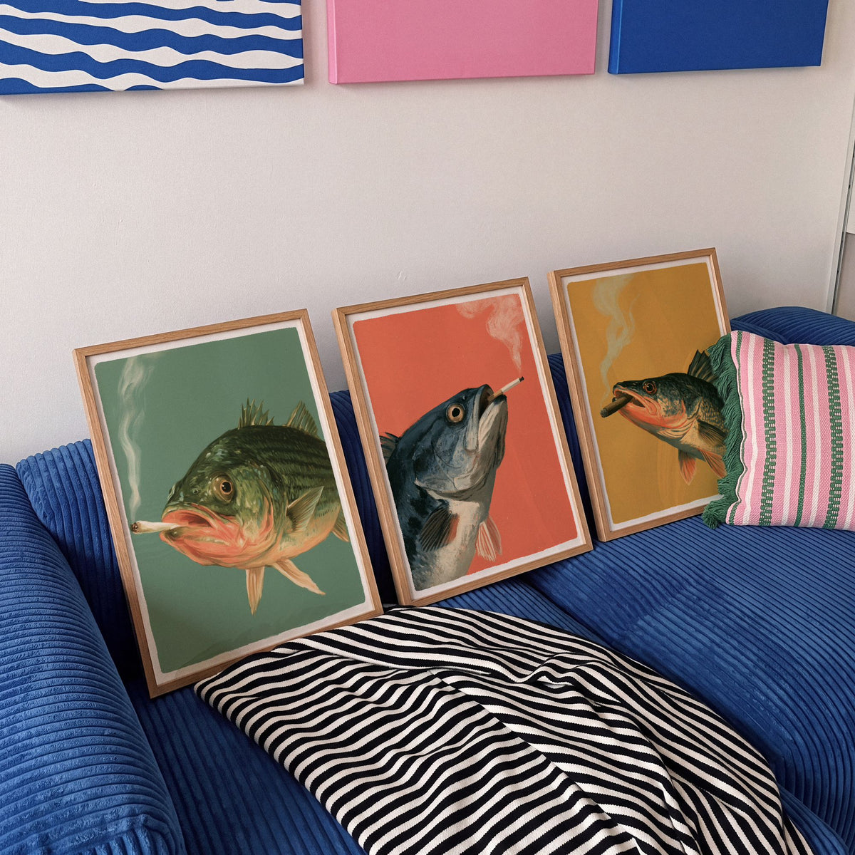 Coral Smoke Break - Art Print Mockup 6