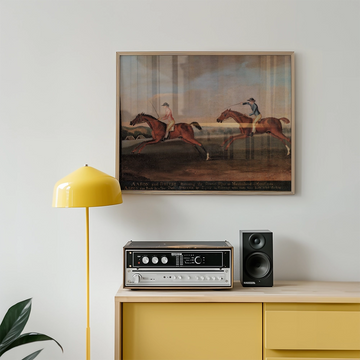 The Match between Aaron and Driver at Maidenhead — poster in an example room arrangement; frame not included