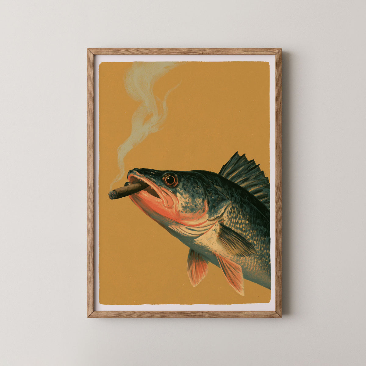 Golden Cigar - Art Print Mockup 1