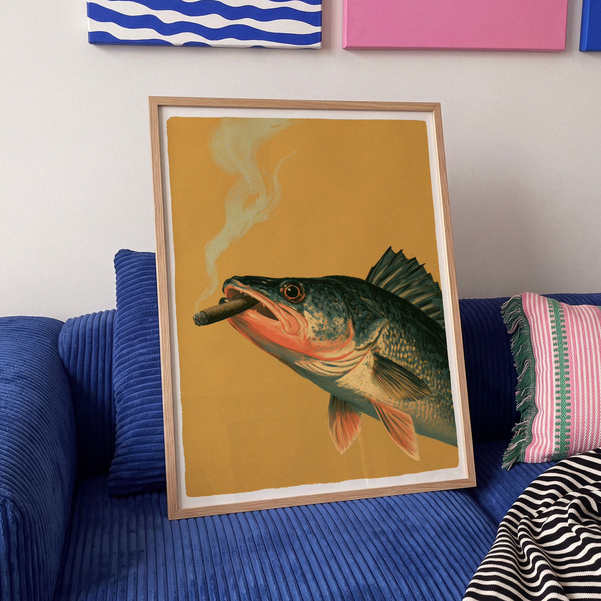 Golden Cigar - Art Print Mockup 4