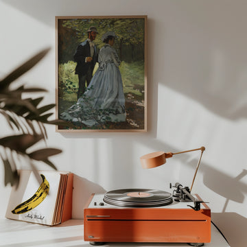 Bazille y Camille — póster en una ambientación de ejemplo; marco no incluido