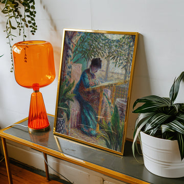Madame Monet Bordando — póster en una ambientación de ejemplo; marco no incluido