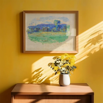 La Seine à Port-Villez — póster en una ambientación de ejemplo; marco no incluido
