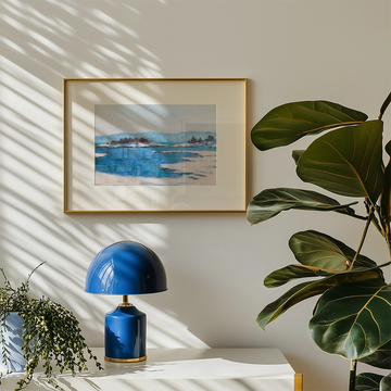 Au Bord Du Fjord De Christiania — póster en una ambientación de ejemplo; marco no incluido