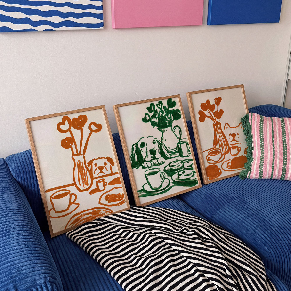 Green Breakfast Pup - Art Print Mockup 6
