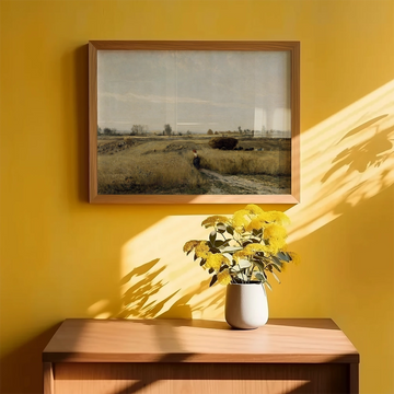 François Daubigny - La Cosecha — póster en una ambientación de ejemplo; marco no incluido
