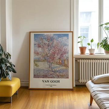 Rosa Pfirsichbäume – Poster in einem Beispiel-Arrangement; Rahmen nicht im Lieferumfang