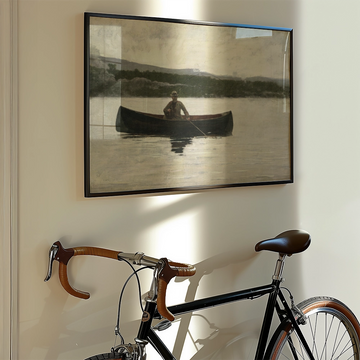 Jugando con un Pez — póster en una ambientación de ejemplo; marco no incluido