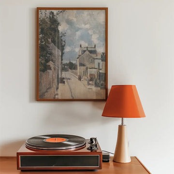 Rue de L'Hermitage Pontoise — póster en una ambientación de ejemplo; marco no incluido