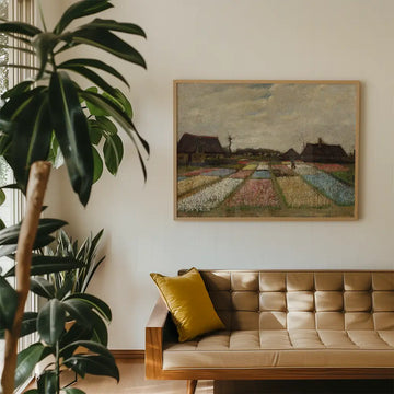 Blumenbeete in Holland – Poster in einem Beispiel-Arrangement; Rahmen nicht im Lieferumfang